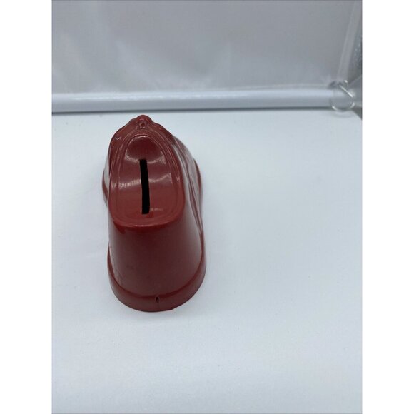 Poll Parrot Shoes Red Plastic Advertising Shoe Bank Vintage Lot of 2 Two - Picture 11 of 13